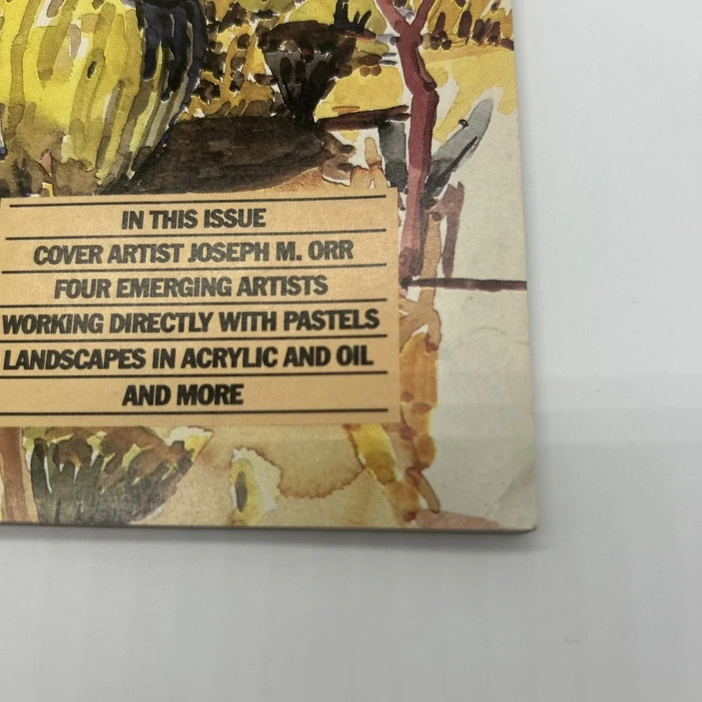 Vintage American Artist Magazine Aug. 1986 Vtg. Edward Brodney J. Orr Paint Ads
